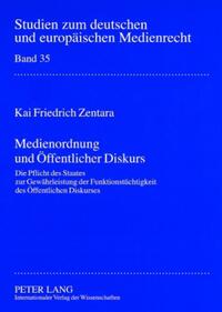 Vorderes Coverbild Medienordnung und Öffentlicher Diskurs