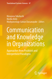 Vorderes Coverbild Communication and Knowledge in Organizations
