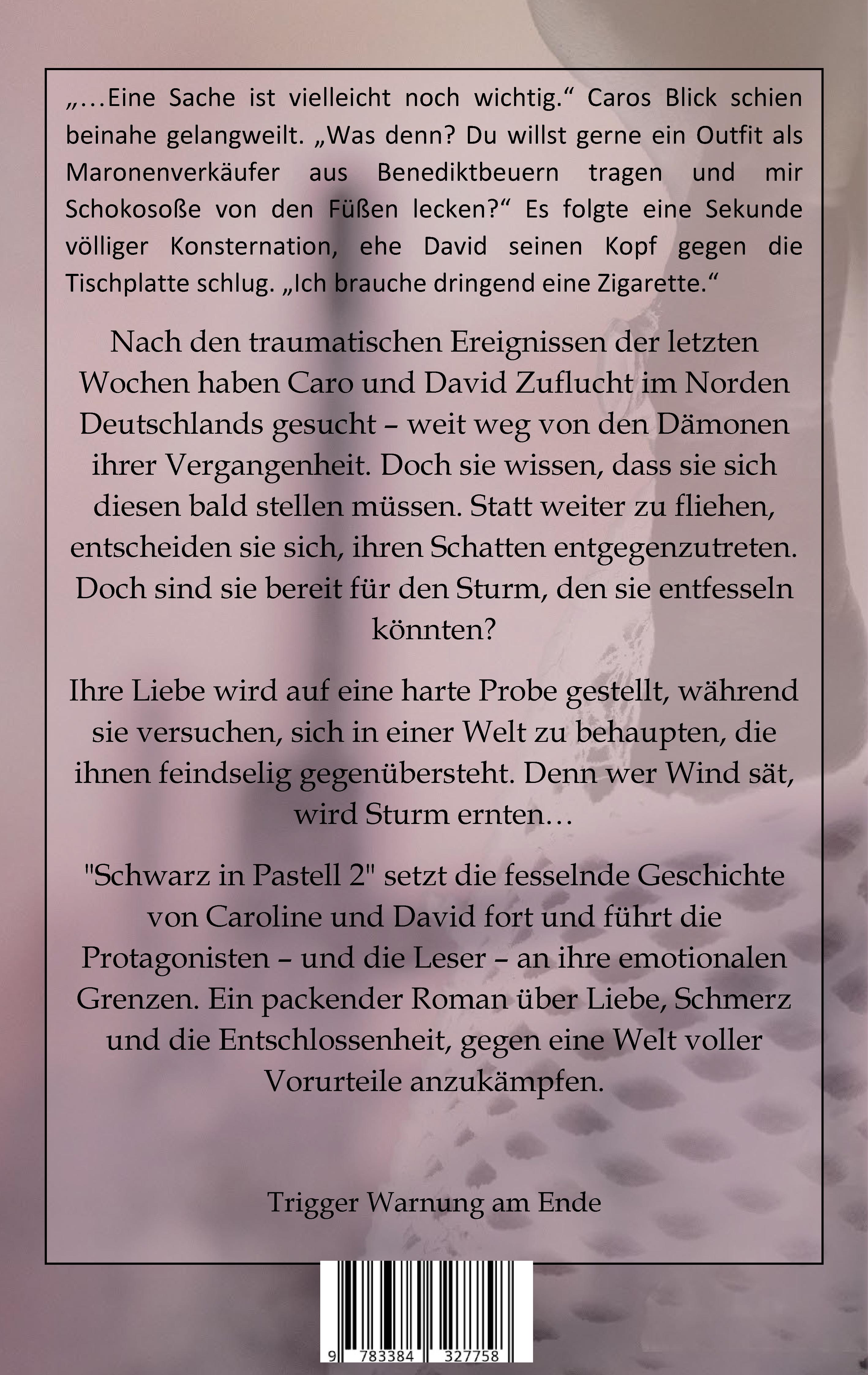 Rückseitencover Schwarz in Pastell 2, Geschichte einer Selbstfindung