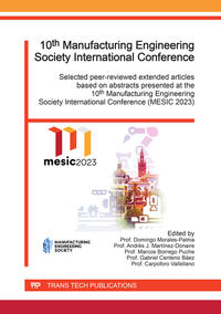 Vorderes Coverbild 10th Manufacturing Engineering Society International Conference (MESIC)