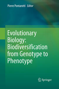 Vorderes Coverbild Evolutionary Biology: Biodiversification from Genotype to Phenotype