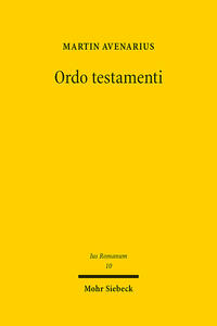 Vorderes Coverbild Ordo testamenti