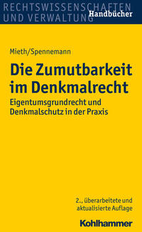 Vorderes Coverbild Die Zumutbarkeit im Denkmalrecht
