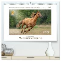 Vorderes Coverbild Faszination Westernpferde (hochwertiger Premium Wandkalender 2025 DIN A2 quer), Kunstdruck in Hochglanz