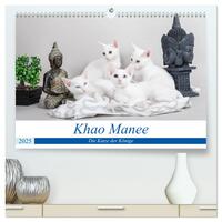 Vorderes Coverbild Khao Manee - Die Katze der Könige (hochwertiger Premium Wandkalender 2025 DIN A2 quer), Kunstdruck in Hochglanz
