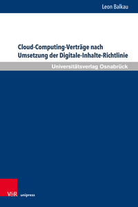 Vorderes Coverbild Cloud-Computing-Verträge nach Umsetzung der Digitale-Inhalte-Richtlinie