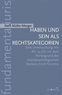 Vorderes Coverbild Haben und Sein als Rechtskategorien