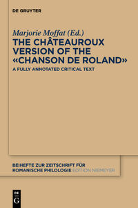 Vorderes Coverbild The Châteauroux Version of the «Chanson de Roland»