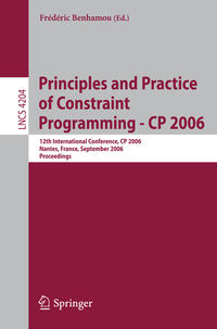 Vorderes Coverbild Principles and Practice of Constraint Programming - CP 2006