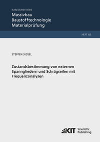Vorderes Coverbild Zustandsbestimmung von externen Spanngliedern und Schrägseilen mit Frequenzanalysen