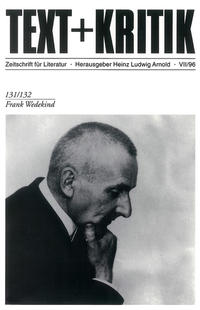 Vorderes Coverbild Frank Wedekind