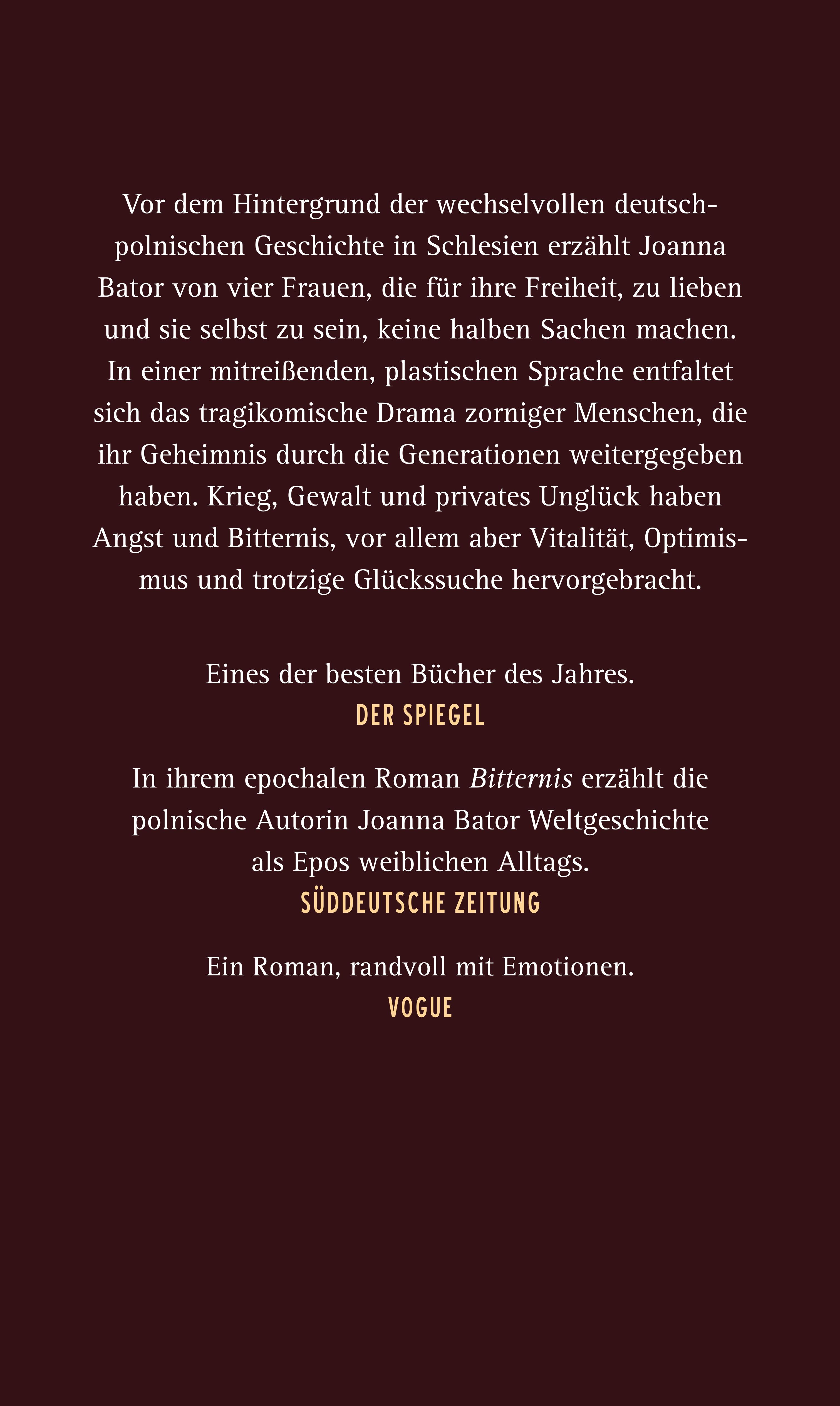 Rückseitencover Bitternis