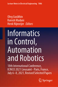 Vorderes Coverbild Informatics in Control, Automation and Robotics