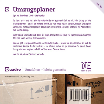 Rückseitencover Umzugsplaner