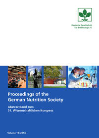 Vorderes Coverbild Proceedings of the German Nutrition Society – Volume 19 (2014)