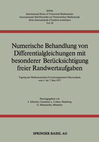 Vorderes Coverbild Numerische Behandlung von Differentialgleichungen mit besonderer Berücksichtigung freier Randwertaufgaben