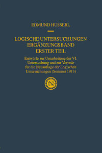 Vorderes Coverbild Logische Untersuchungen Ergänzungsband Erster Teil