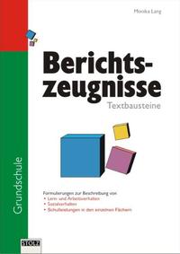 Vorderes Coverbild Berichtszeugnisse für die Grundschule