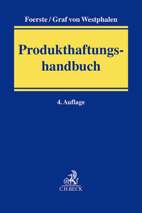 Vorderes Coverbild Produkthaftungshandbuch