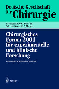Vorderes Coverbild Chirurgisches Forum 2001 für experimentelle und klinische Forschung