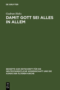 Vorderes Coverbild Damit Gott sei alles in allem