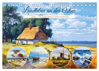 Vorderes Coverbild Landleben an der Ostsee - Alte Zeiten zwischen Meer und Bodden (Tischkalender 2025 DIN A5 quer), CALVENDO Monatskalender