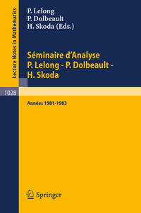 Vorderes Coverbild Séminaire d'Analyse P. Lelong - P. Dolbeault - H. Skoda