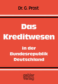 Vorderes Coverbild Das Kreditwesen in der Bundesrepublik Deutschland
