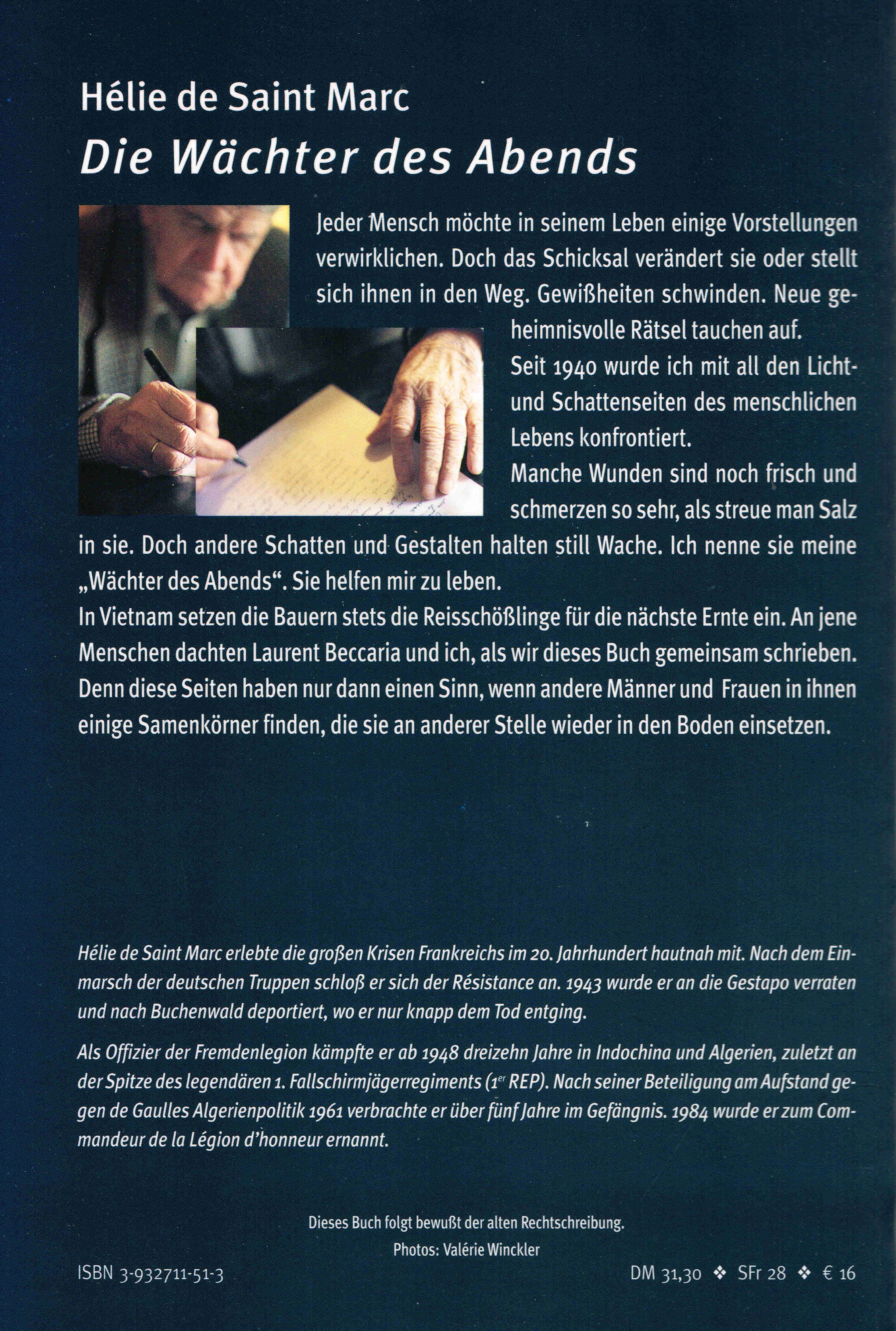 Rückseitencover Die Wächter des Abends