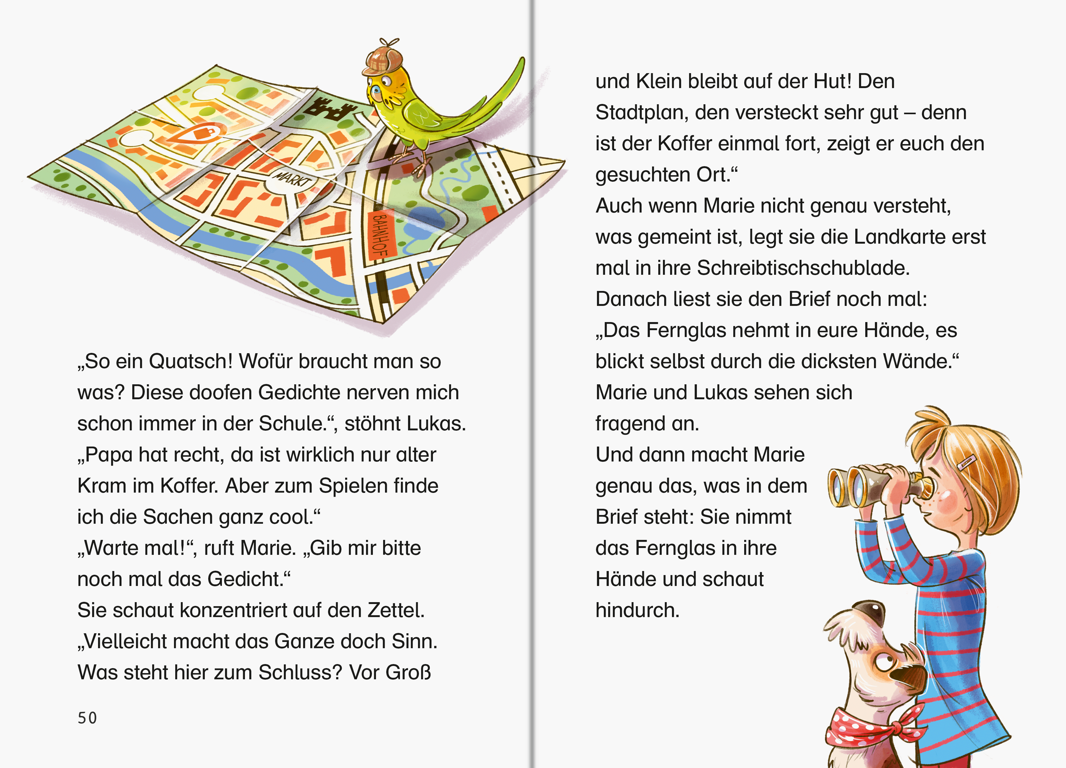 Beispielinhalt (Bild) Die Jagd nach dem magischen Detektivkoffer, Band 1 - Die Jagd beginnt!
