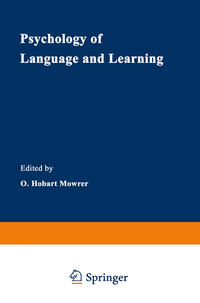 Vorderes Coverbild Psychology of Language and Learning