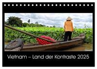 Vorderes Coverbild Vietnam – Land der Kontraste 2025 (Tischkalender 2025 DIN A5 quer), CALVENDO Monatskalender
