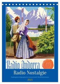 Vorderes Coverbild Radio Nostalgie - Empfangsbestätigungskarten internationaler Rundfunkstationen (Tischkalender 2025 DIN A5 hoch), CALVENDO Monatskalender