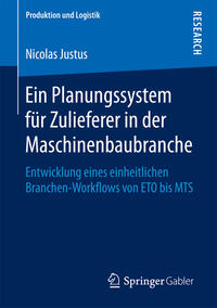 Vorderes Coverbild Ein Planungssystem für Zulieferer in der Maschinenbaubranche
