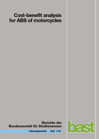 Vorderes Coverbild Cost-benefit analysis for ABS of motorcycles