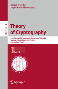 Vorderes Coverbild Theory of Cryptography