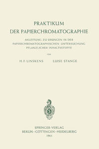 Vorderes Coverbild Praktikum der Papierchromatographie