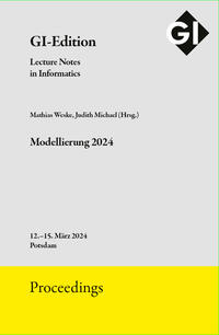 Vorderes Coverbild GI Edition Proceedings Band 348 "Modellierung 2024"