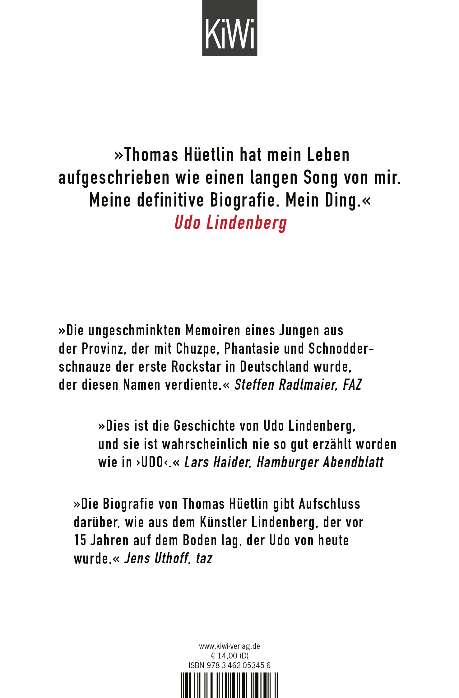 Rückseitencover Udo
