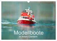 Vorderes Coverbild Modellboote in ihrem Element (Wandkalender 2025 DIN A3 quer), CALVENDO Monatskalender