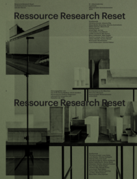 Vorderes Coverbild Ressource, Research, Reset