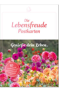 Vorderes Coverbild Die Lebensfreude-Postkarten. Genieße dein Leben.