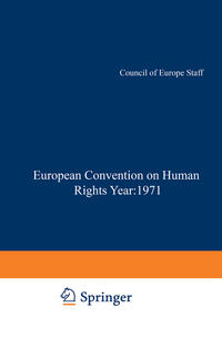 Vorderes Coverbild Yearbook of the European Convention on Human Rights / Annuaire dela convention Europeenne des Droits de L’Homme