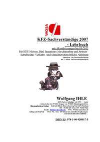 Vorderes Coverbild KFZ-Sachverständige 2007 - Lehrbuch - mit Aktualisierungen bis 03-2015