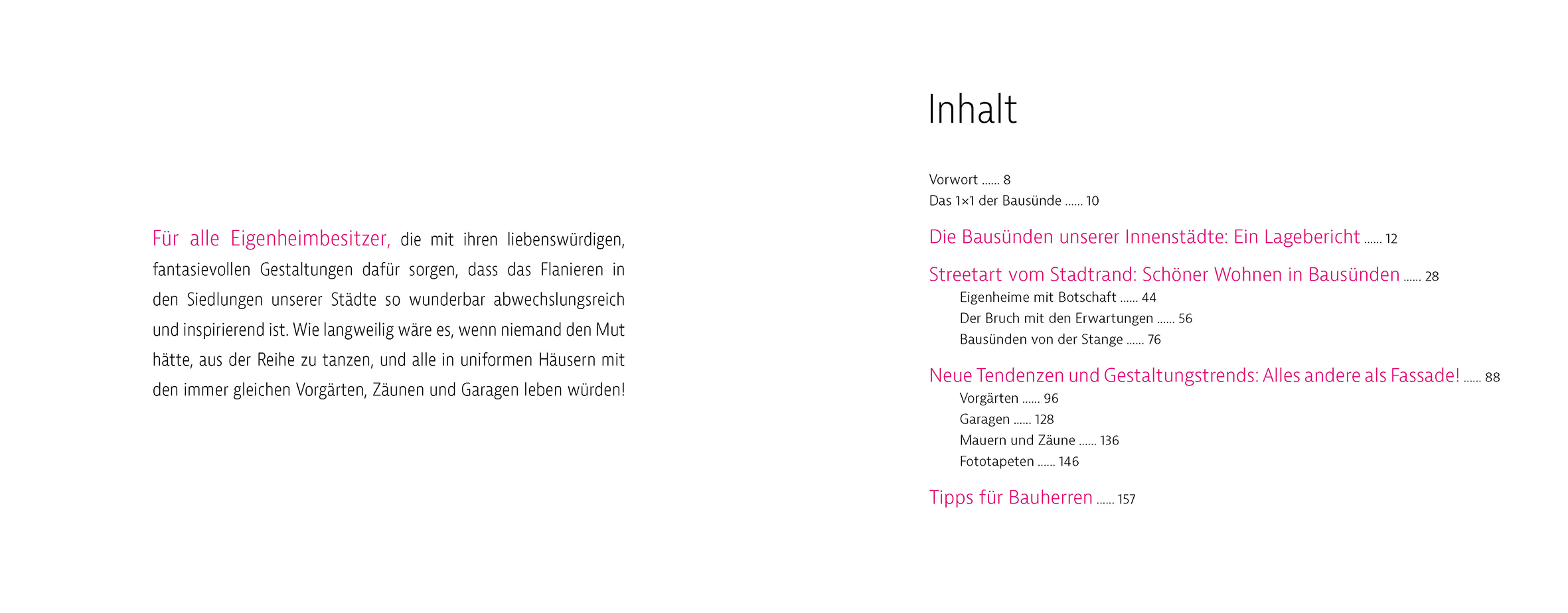 Beispielinhalt (Bild) Eigenwillige Eigenheime