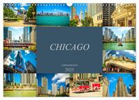 Vorderes Coverbild Chicago Impressionen (Wandkalender 2025 DIN A3 quer), CALVENDO Monatskalender