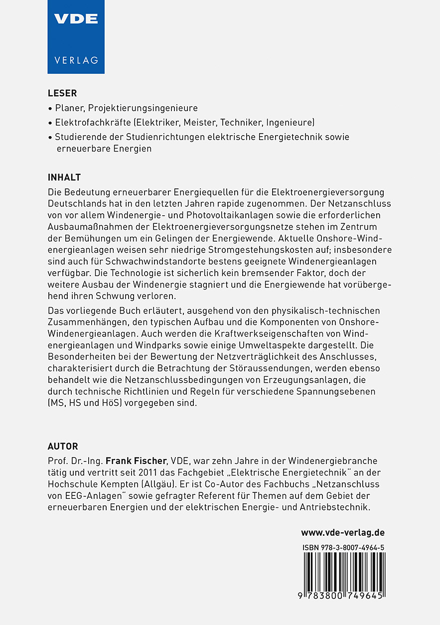 Rückseitencover Onshore-Windenergieanlagen
