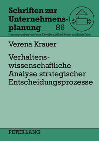 Vorderes Coverbild Verhaltenswissenschaftliche Analyse strategischer Entscheidungsprozesse