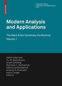 Vorderes Coverbild Modern Analysis and Applications
