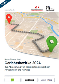 Vorderes Coverbild Gerichtsbezirke 2024
